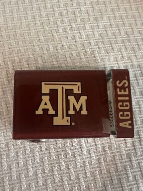 Texas A&M Aggies Ratchet Belt Buckle Mission Style Metal Logo Mens